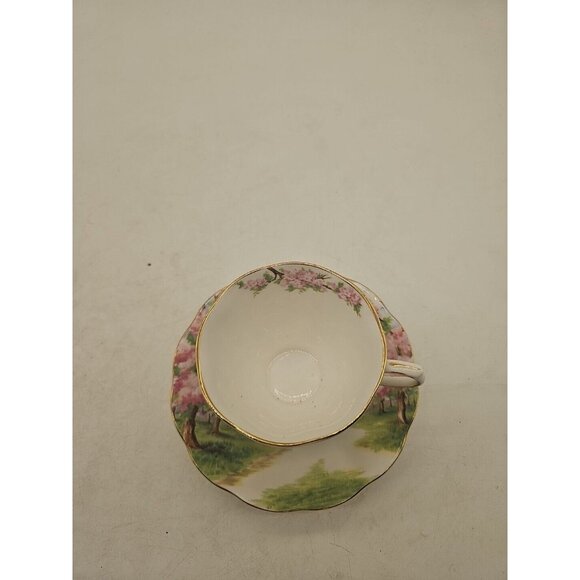 Royal Albert Bone China Blossom Time 1 Cup & Saucer Set  c.1933-01 Vtge  England - Picture 2 of 7